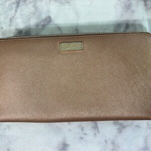 Kate Spade Neda Newbury Lane Zip Wallet in Rosegold
